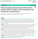 Understanding preoperative health-related quality of life in rotator cuff tear patients: role of patients’ characteristics
