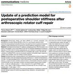 Update of a prediction model for postoperative shoulder stiffness after arthroscopic rotator cuff repair